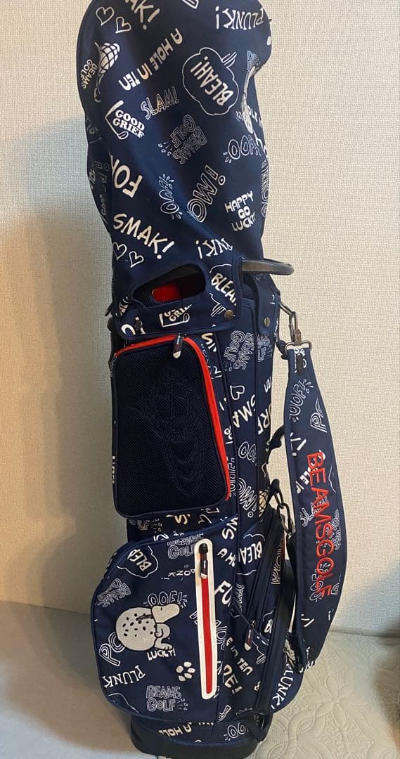 ビームスゴルフ　スヌーピー　キャディバッグ