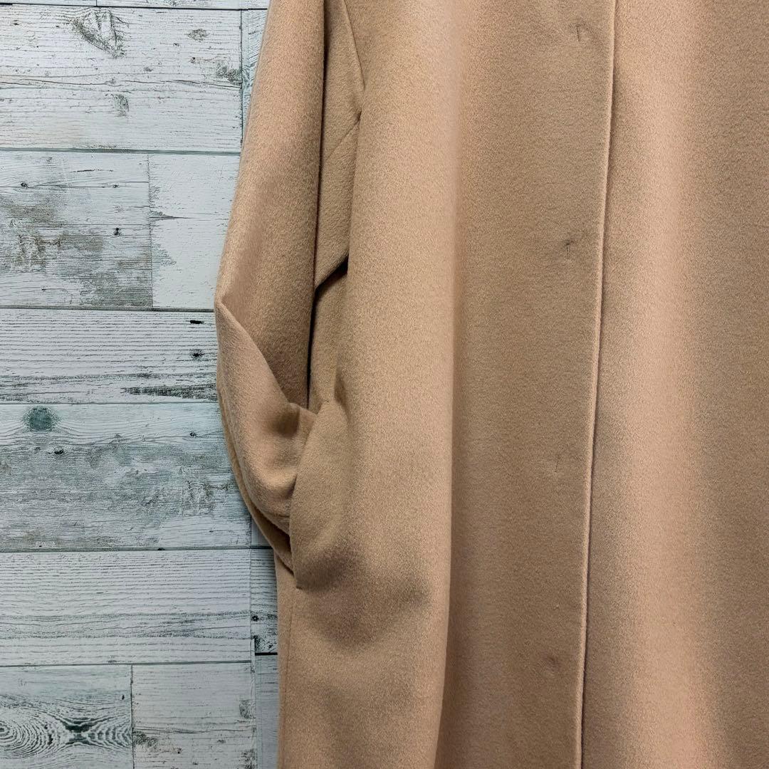 ☆未使用☆ナラカミーチェ　クルーネックコート　Ｉラインシルエット　ベージュ