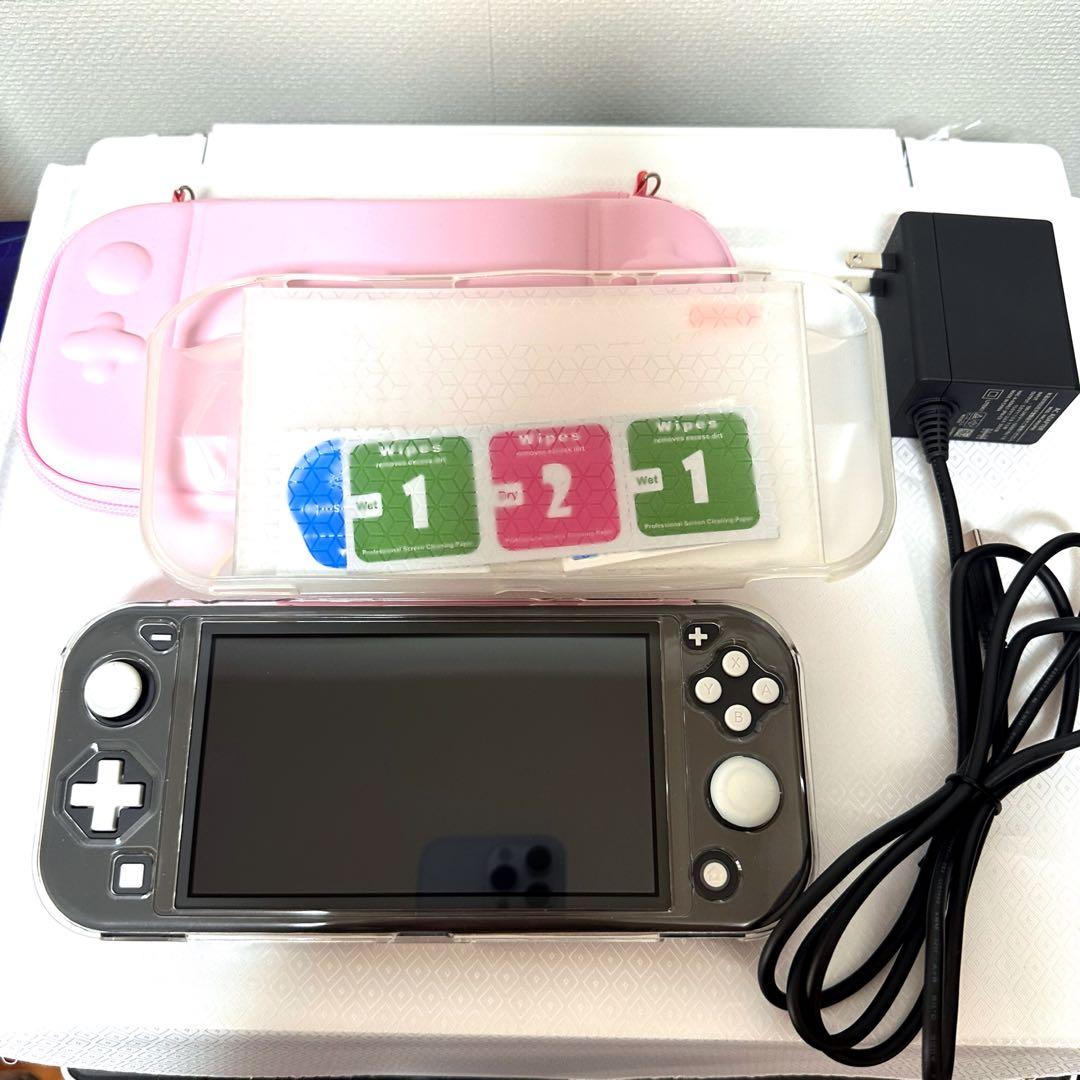 【美品】Nintendo Switch Lite グレー 本体 + 付属品セット