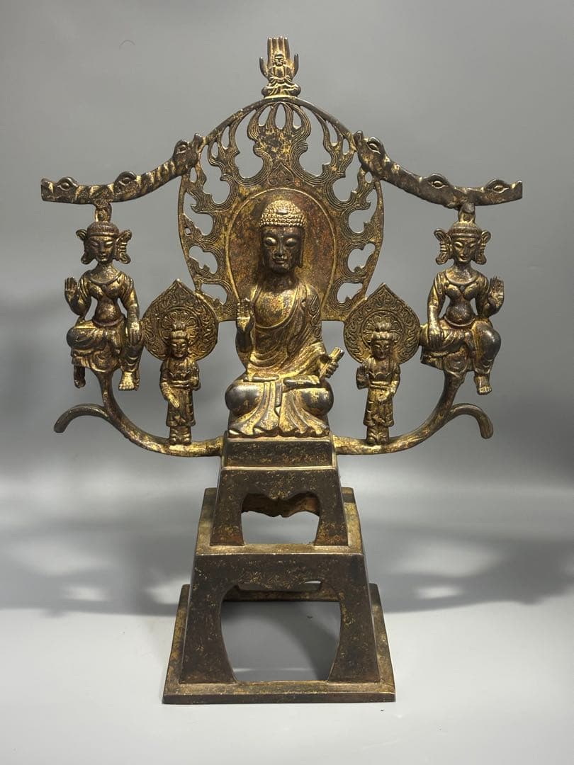 仏教古美術 純銅 文化遺産 文化財仏像伝承　 仏像 伝統的デザイン