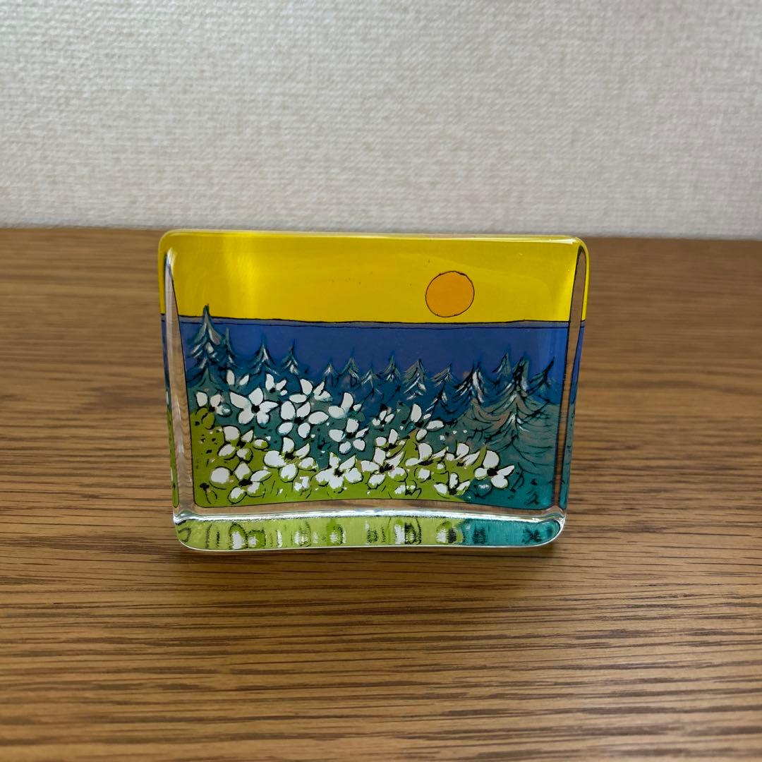 イッタラ　暖かな日差し　ガラスカード　小