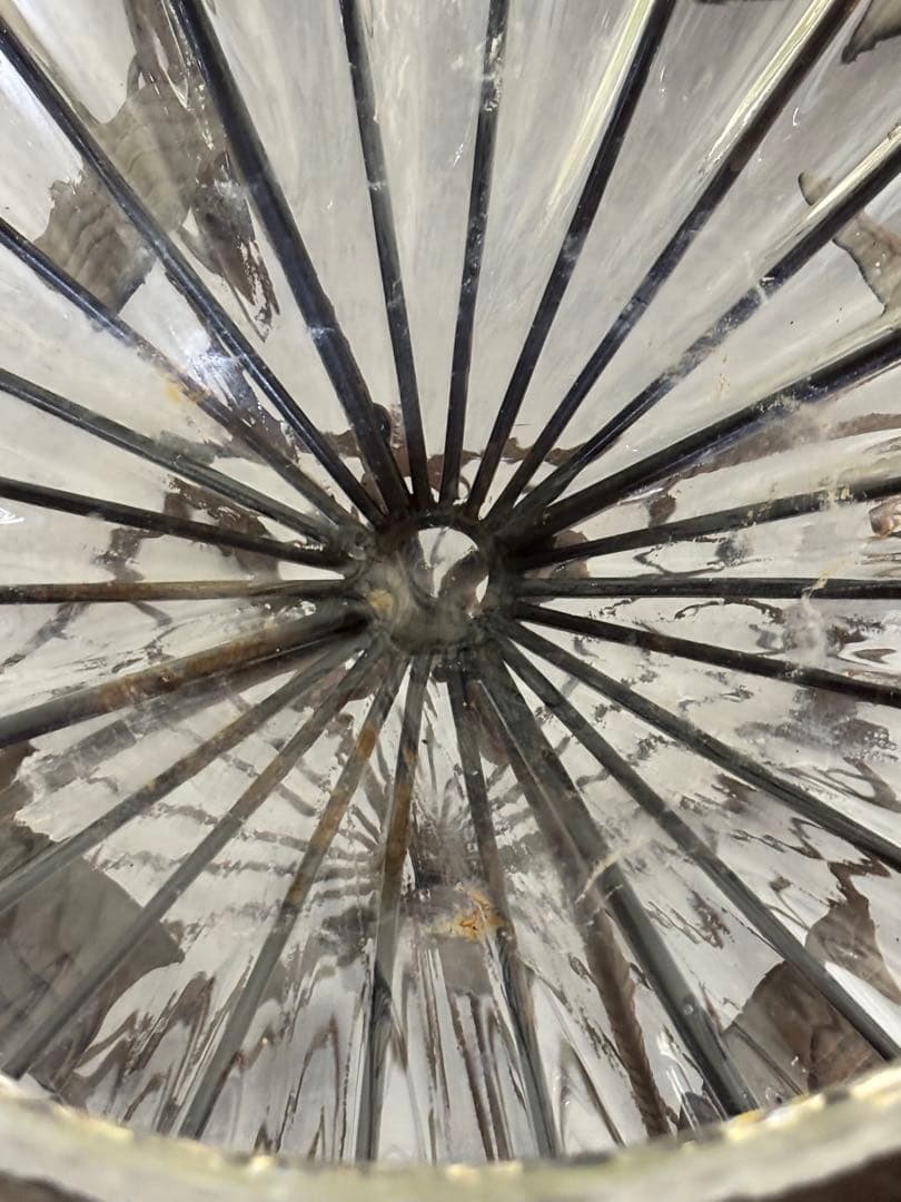 浮き玉ガラス シャビーオブジェ プランター フラワーベース 海外 アンティークG