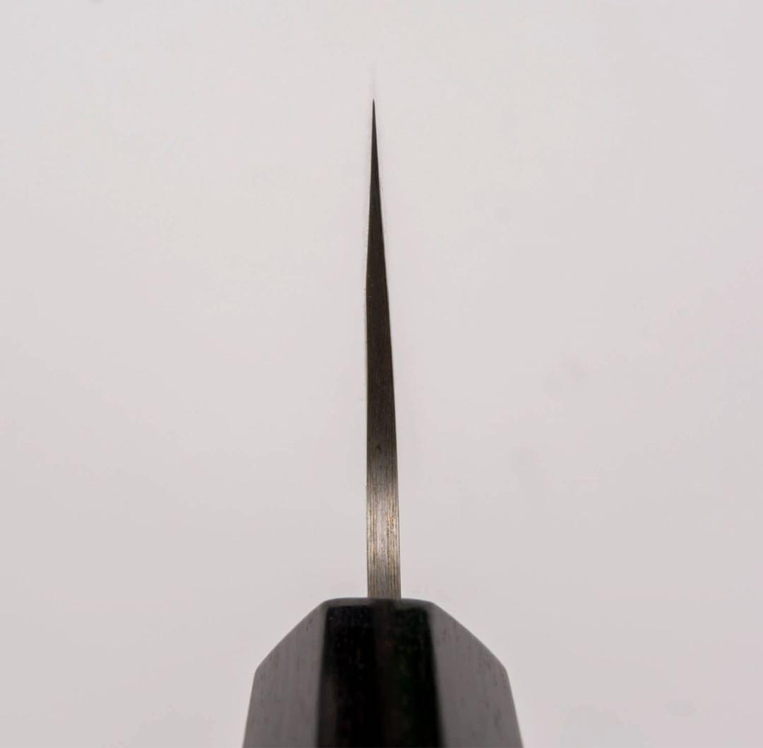佐治武士　レインボーダマスカス　青ニステンクラッド　三徳180