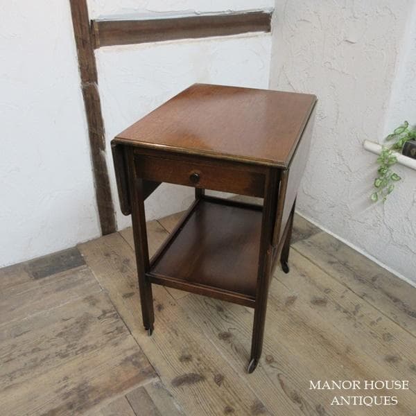 イギリス アンティーク 家具 キッチンワゴン トロリー バタフライ 6732d