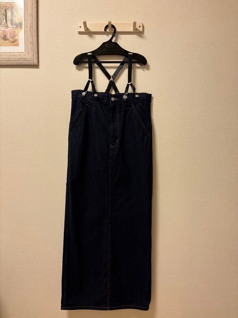 カレンソロジー&RC ダークブルー デニム サスペンダーワンピース