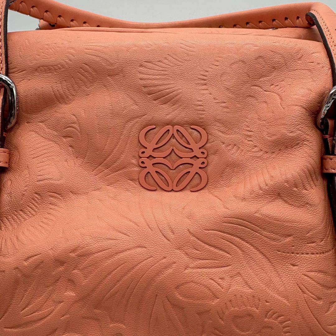 専用出品LOEWE アナグラム　ミニボストンバッグ レアカラー　カード付