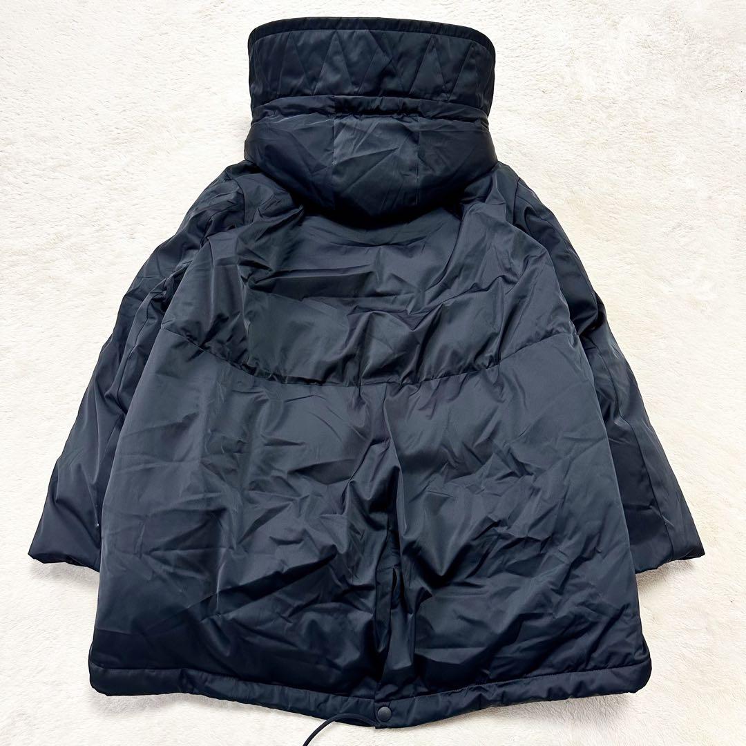 UNIQLO ＋J ダウンショートコート フード付き ブラック L 美品