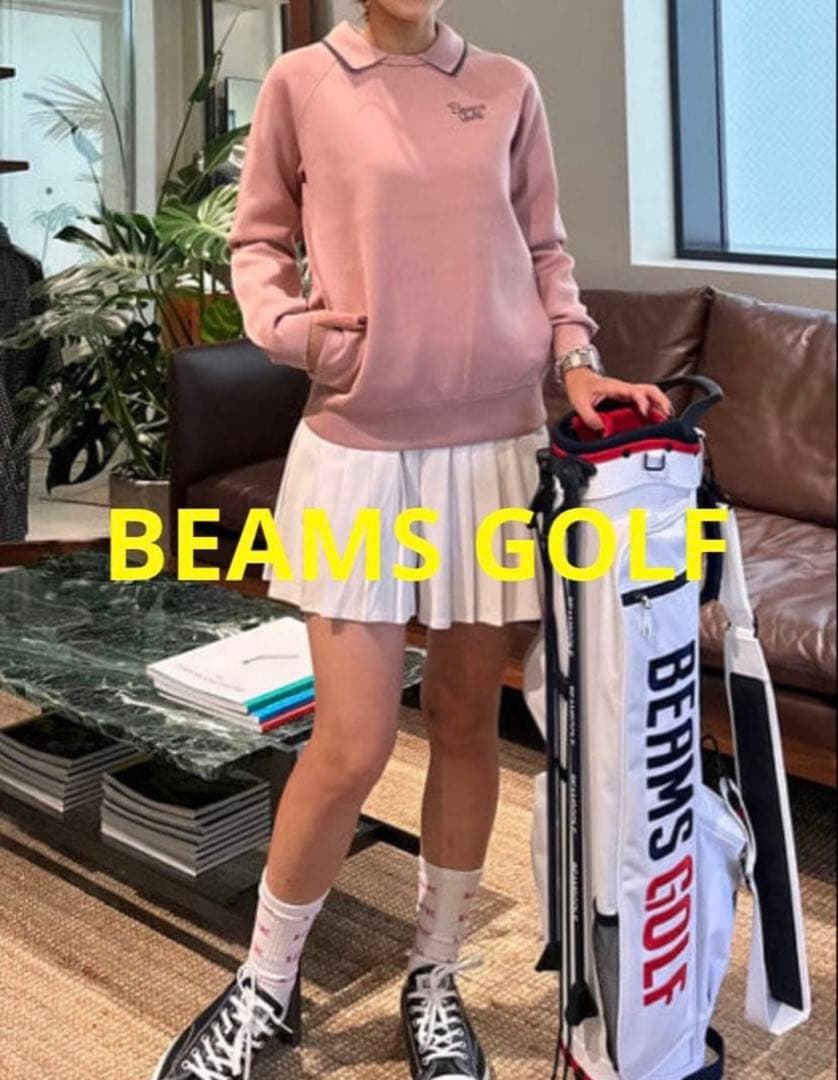 BEAMS GOLF ORANGE LABEL 襟付き ニット プルオーバー