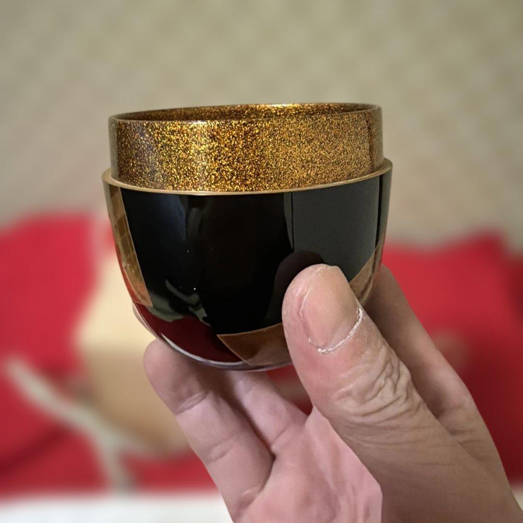 茶道具　棗　内梨子地　誰か袖　蒔絵　前端雅峰作　供箱