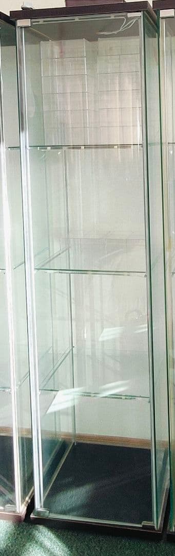 IKEA デトルフ ガラス扉キャビネット DIODER ディオーデル 照明付き