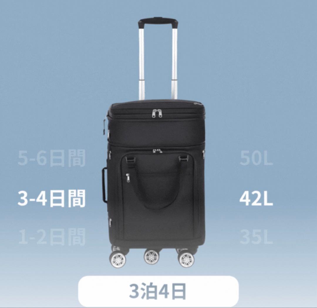 3段階拡張可能キャリーケース　リュックも可　新品TRIPLUS