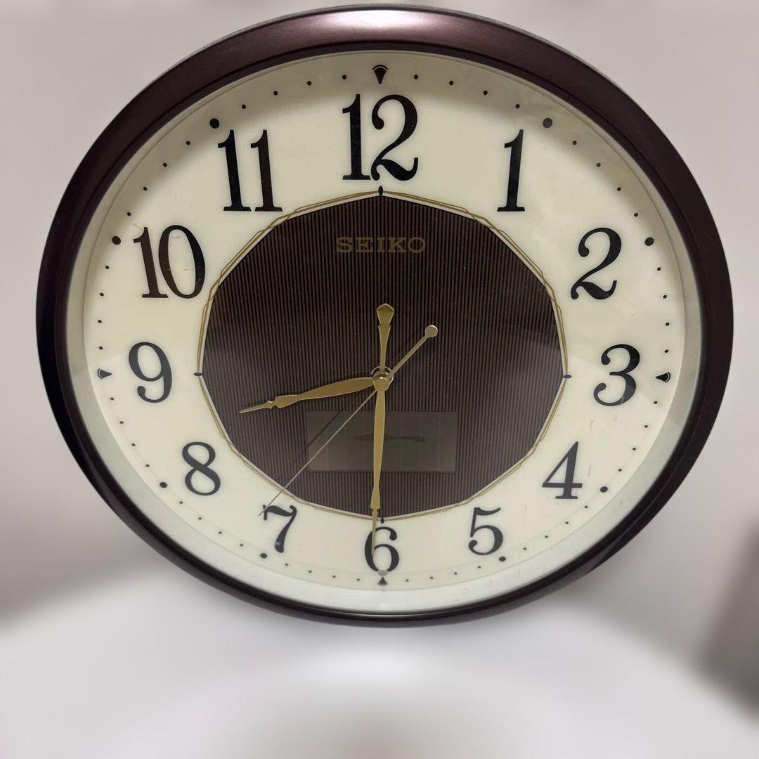 SEIKO 掛時計 ブラウン 約30cm