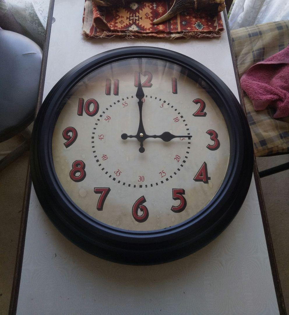 アンティーク、レトロ風壁掛け時計アメリカン雑貨