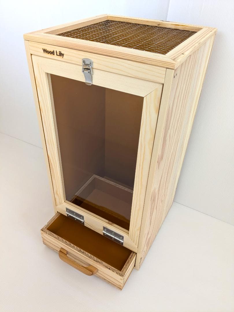 【アウトレット１点限定】縦型引き出し付きケージW301×D300×H592mm