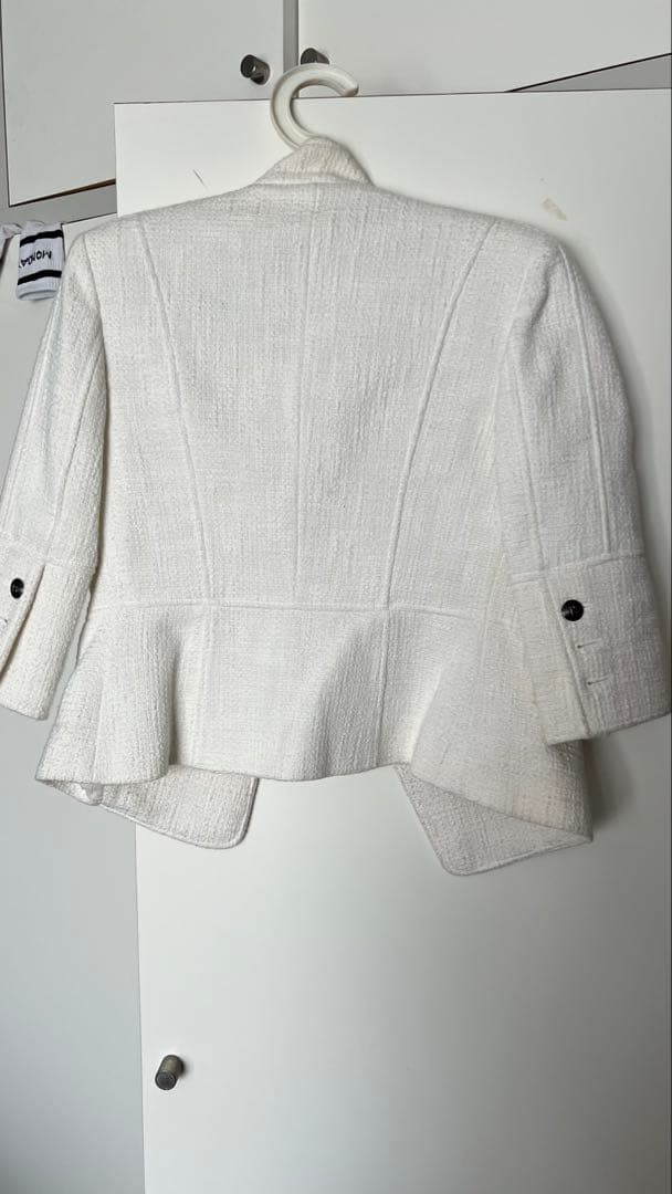 PIERRE BALMAIN ホワイトミリタリージャケット