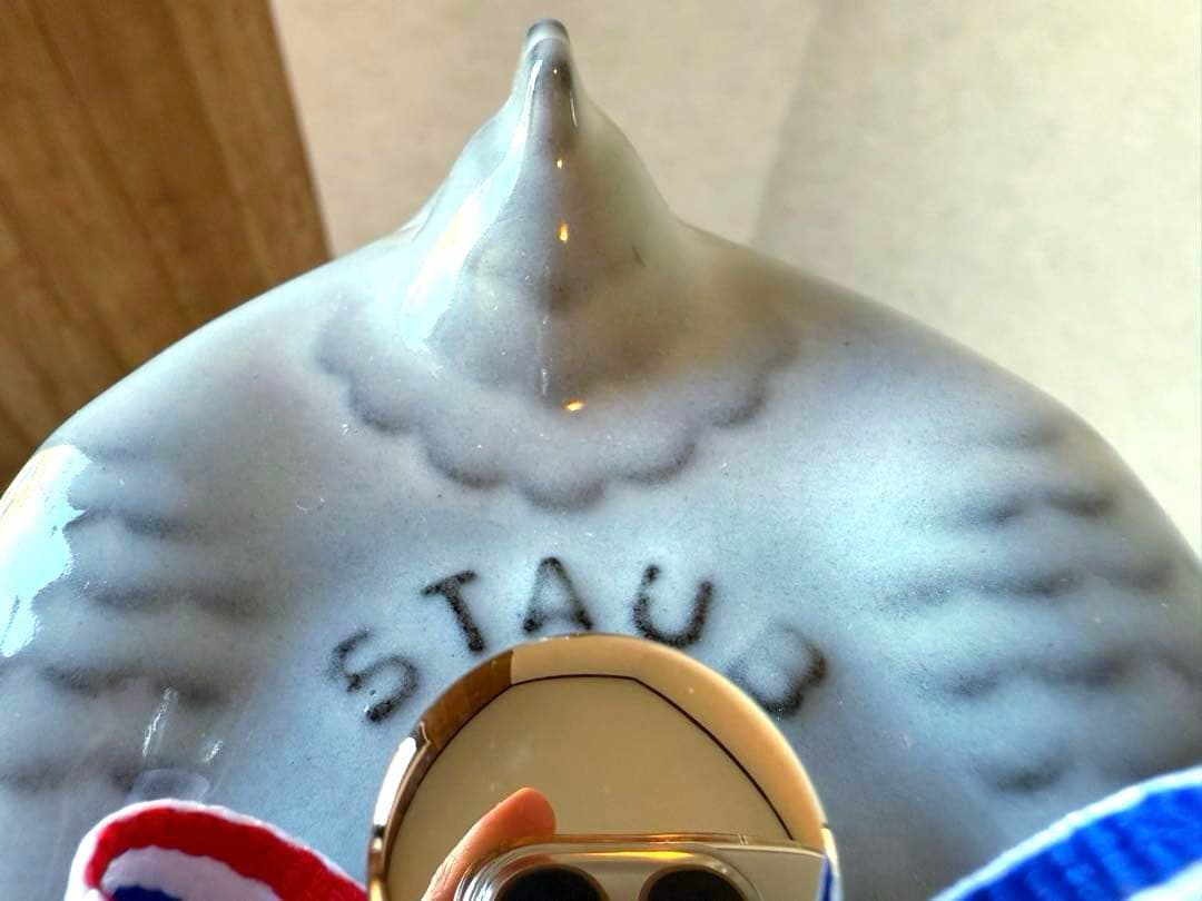 ストウブSTAUB入手不可廃盤色スモールチキンココットグレー新品未使用生涯保証付