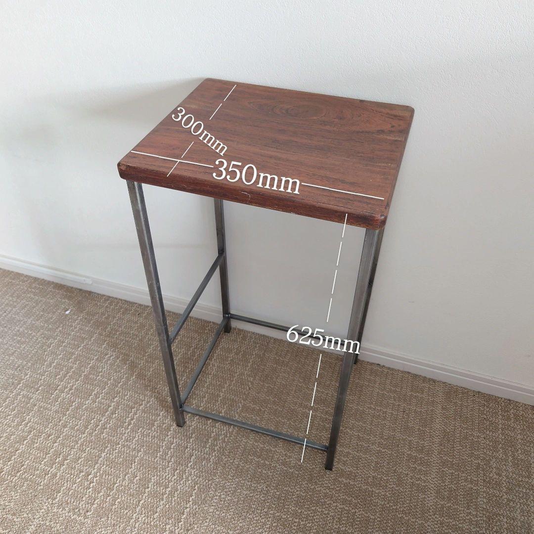 新品 アンティーク サイドテーブル アイアンスツール 机 椅子 チェア