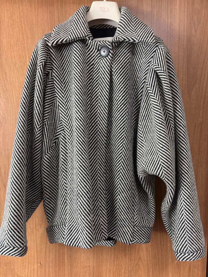 TELA ヘリンボーン柄ジャケット　美品☆