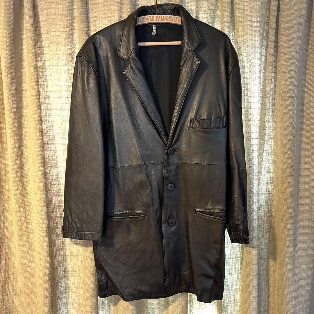 80s Y's for men WORKSHOP レディースレザーコート