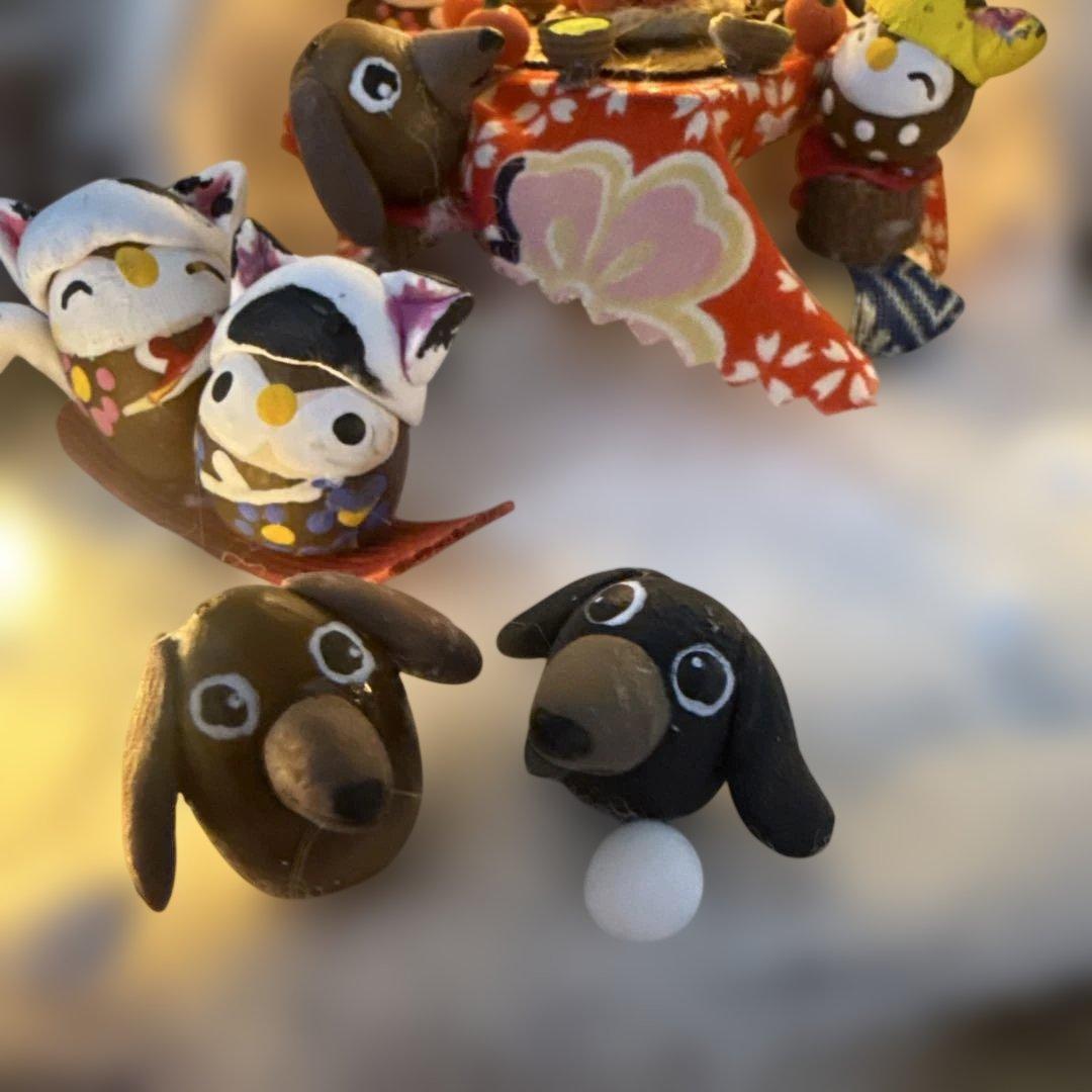 どんぐりアート♡節分オブジェ＆かまくらオブジェ2品♡