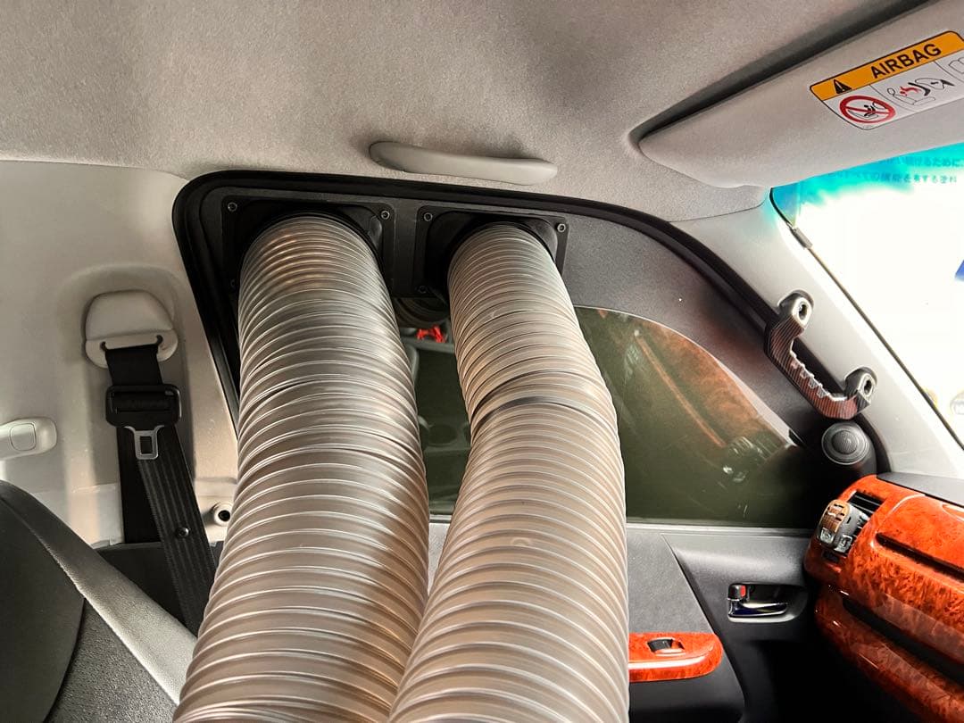 ハイエース用 エコフロー ウェーブ 2 . 3 吸換気ダクト 組立済み