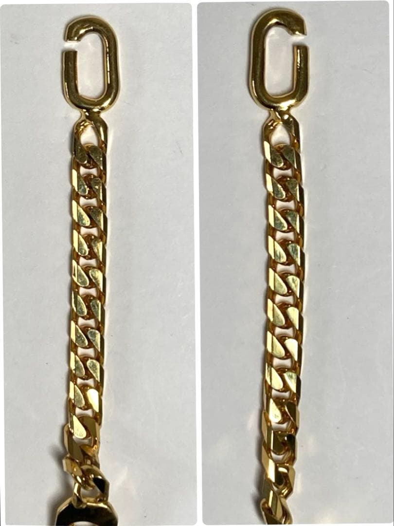 セリーヌ　マカダム　プレート　ゴールド金具　ブレスレット