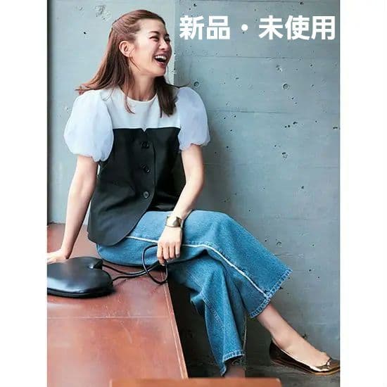 [THREE SQUARE]ビスチェ風ブラウス　新品・未使用　VERY掲載