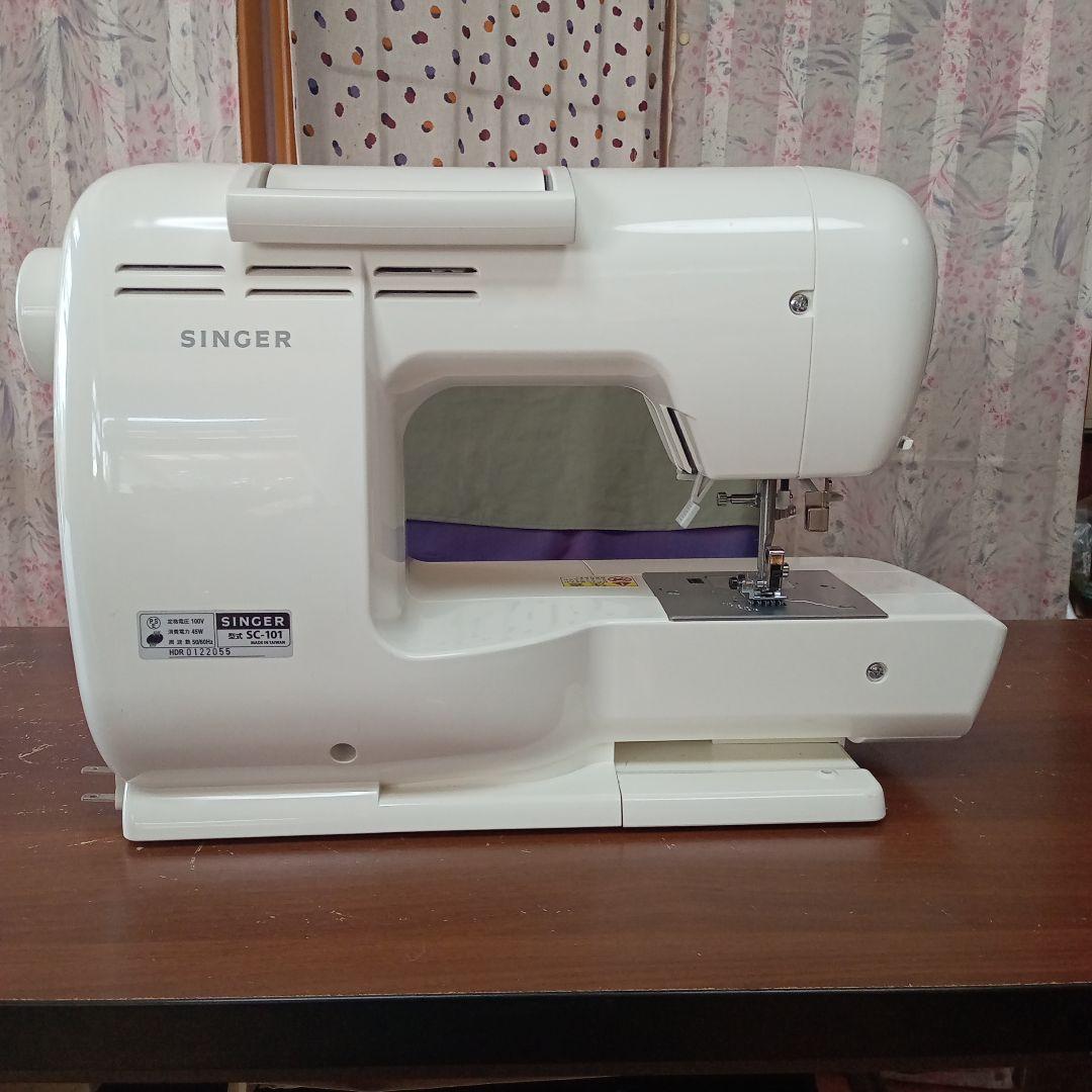 シンガーミシン本体モナミ　分解整備済み　ワイドテーブル、フット付き