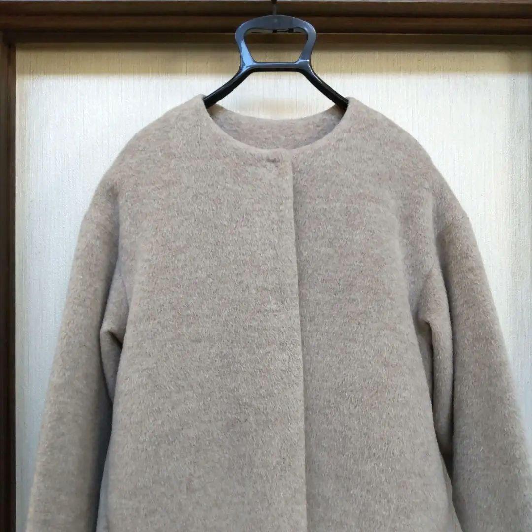 plageアルパカシャギーロングコート