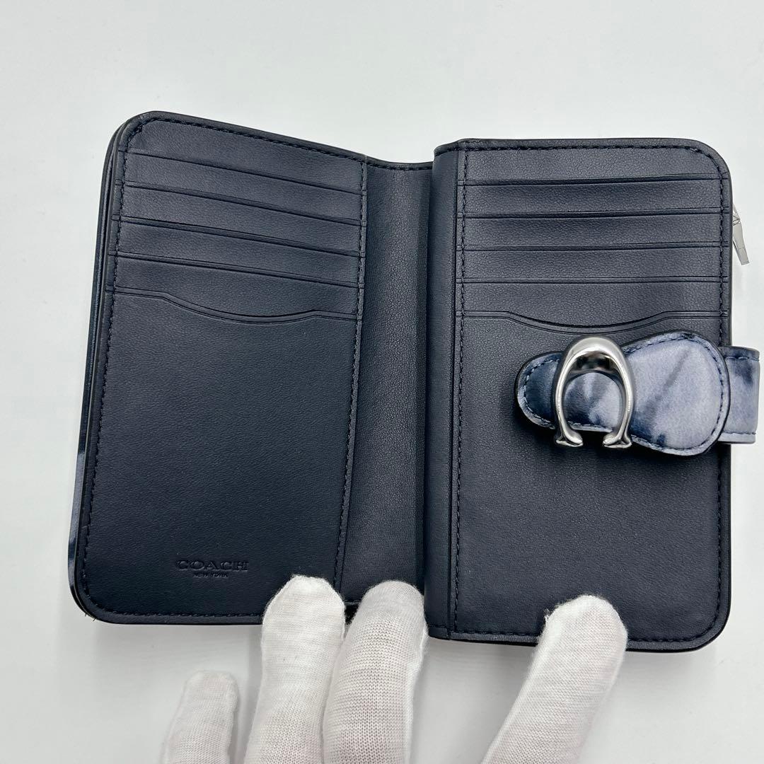 ✨未使用級✨COACH タビーミディアム ウォレット ミッドナイトネイビー