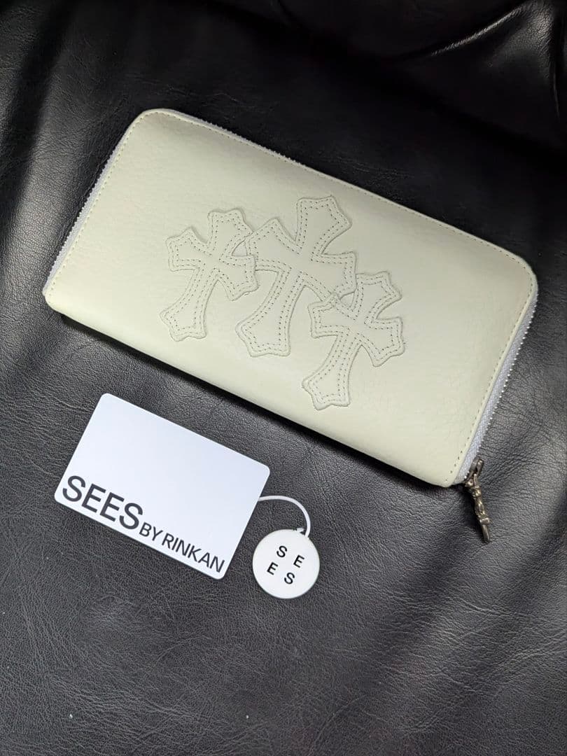 正規品 補修後未使用 クロムハーツ CHROME 3セメタリークロスウォレット