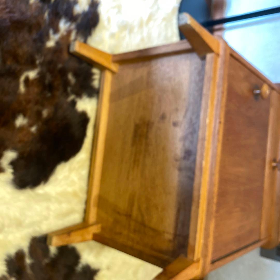 ビンテージ　オークベッドサイドチェスト　ミッドセンチュリー　モダン