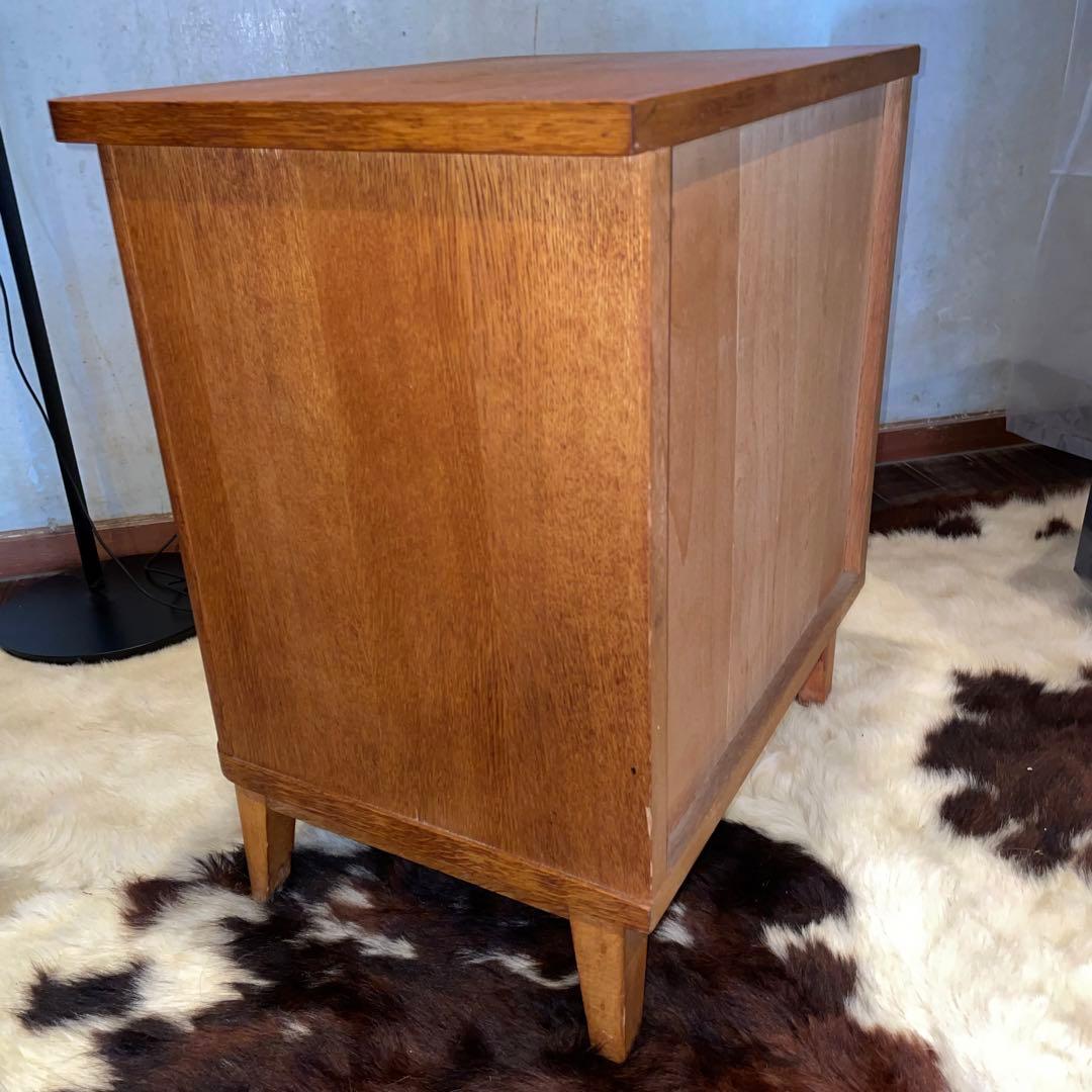ビンテージ　オークベッドサイドチェスト　ミッドセンチュリー　モダン