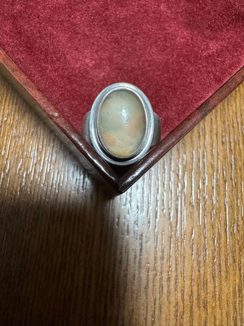 ビンテージ  46B シルバーリング ローズクォーツ8号