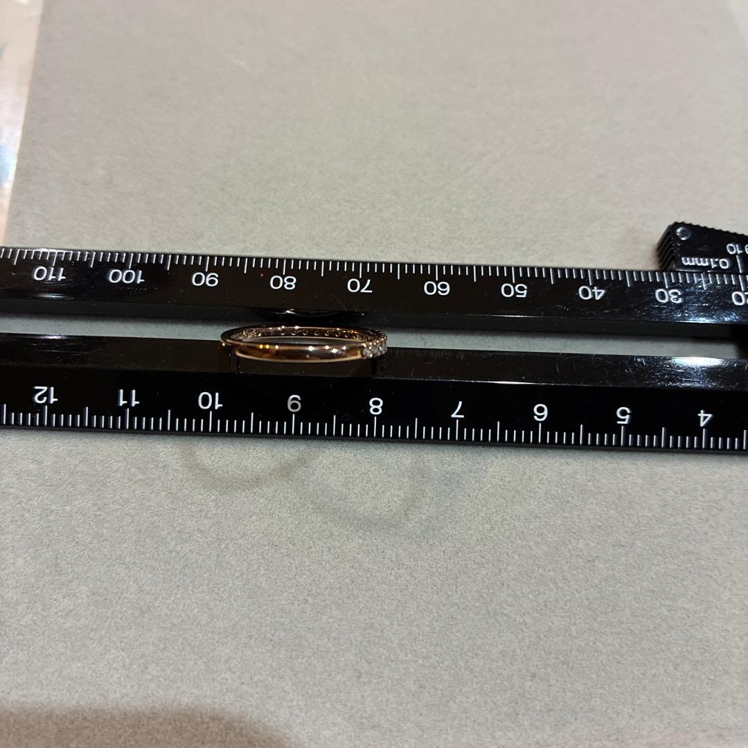 ロイヤルアッシャーダイヤモンド　0.22ctハーフエタニティリング　12号