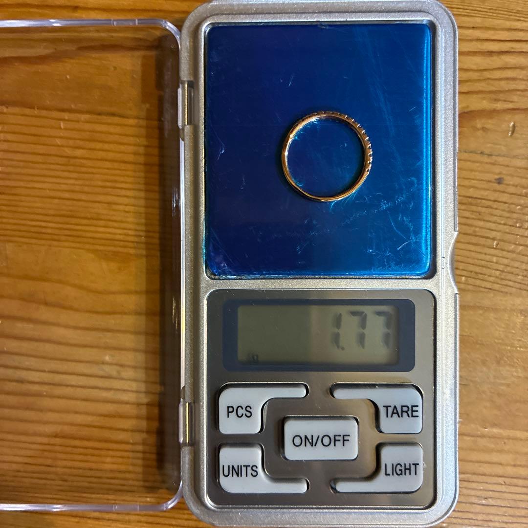 ロイヤルアッシャーダイヤモンド　0.22ctハーフエタニティリング　12号