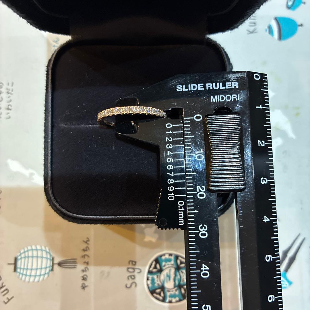 ロイヤルアッシャーダイヤモンド　0.22ctハーフエタニティリング　12号