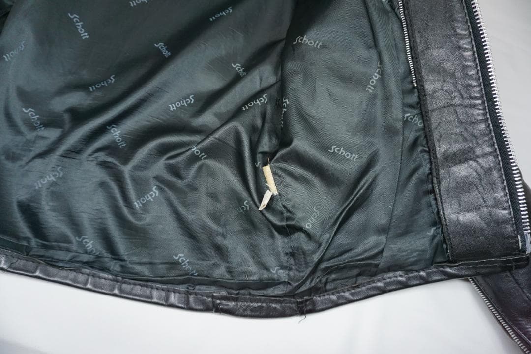 t*o様 Schott 641 シングルライダース オリジナル 擦れ下地露出 3