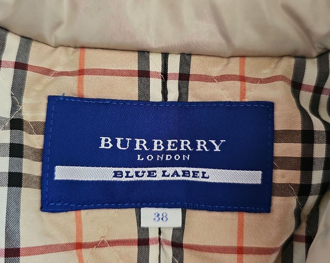 BURBERRY バーバリー ブルーレーベル 裏地ノバチェック 中綿 ベスト