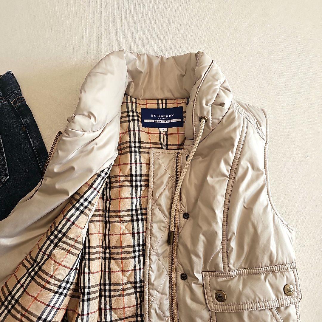 BURBERRY バーバリー ブルーレーベル 裏地ノバチェック 中綿 ベスト