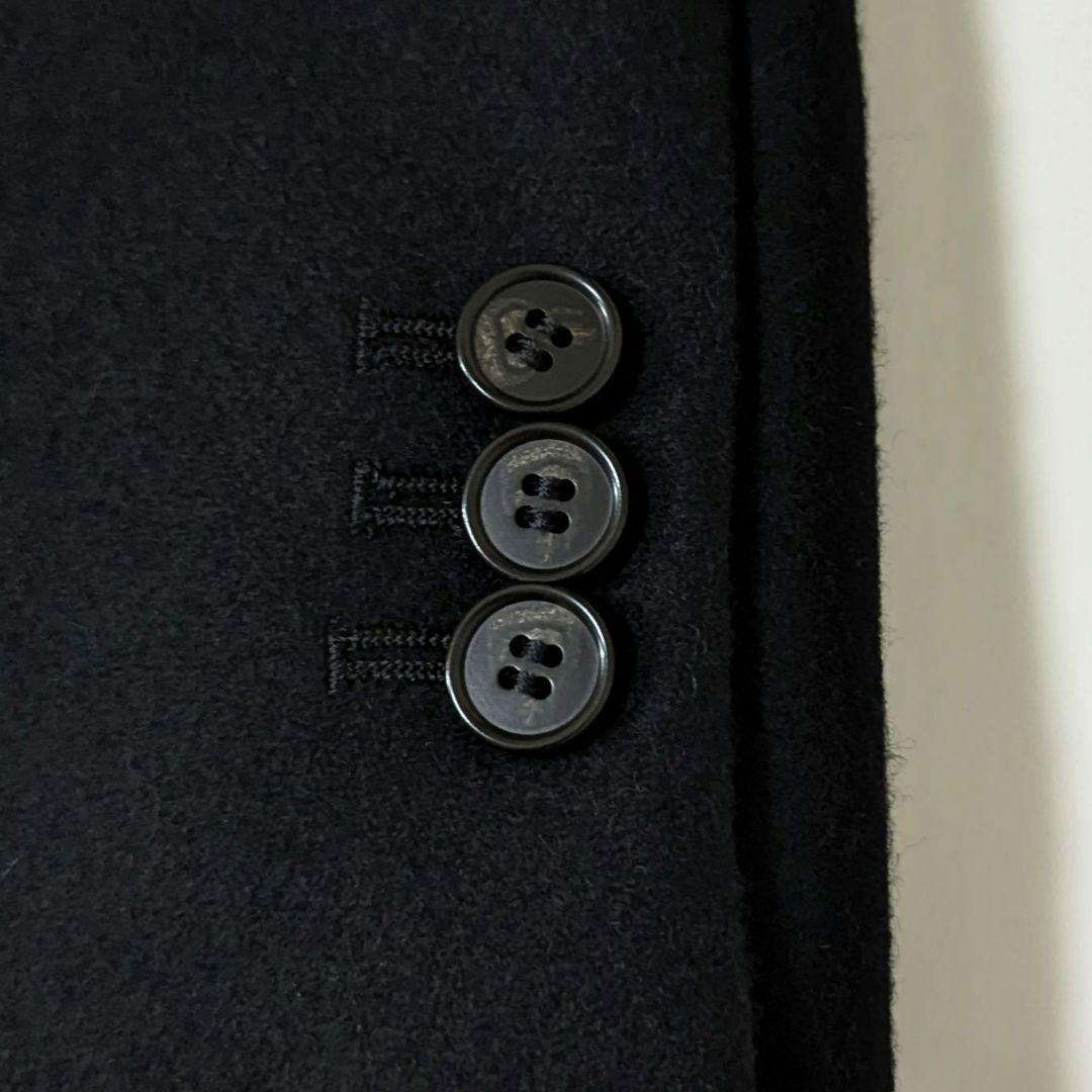 超高級4.5万カシミヤ★タグ付き★STUDIOUS チェスターコート　黒　S