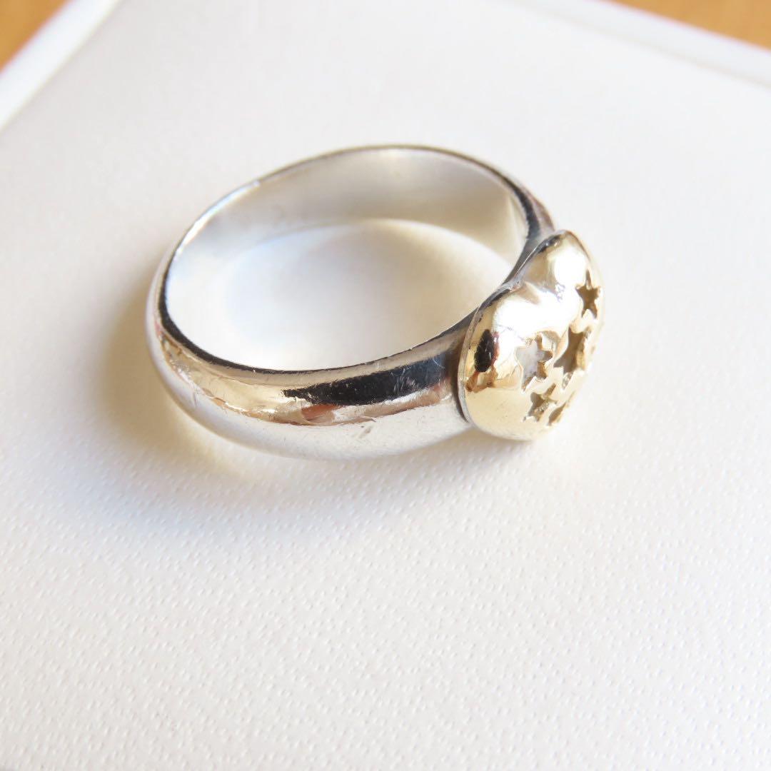フォリフォリ　925 750 リング　13号　シルバー　k18 コンビ