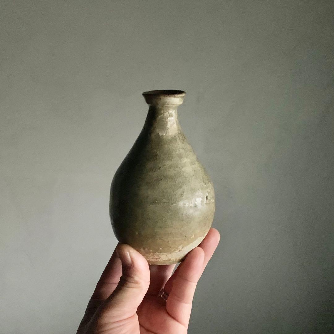 高麗青磁 徳利 容量約200ml 独酌に 古美術 古道具 アンティーク 朝鮮美術