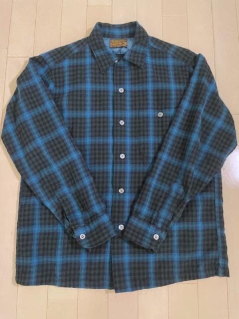 60's SIR PENDLETONオンブレチェック ヴィンテージUSA 青×黒