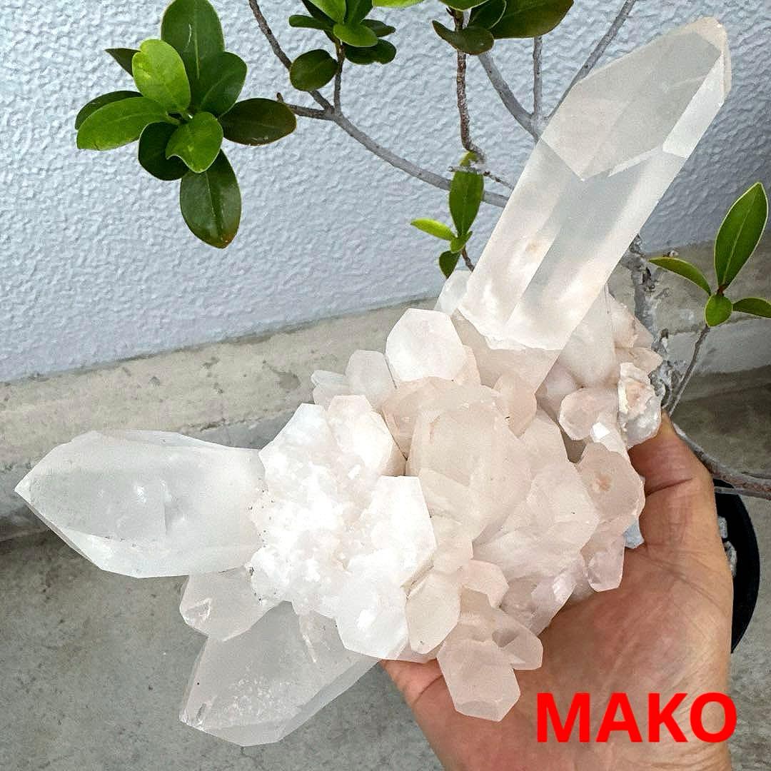 M1692☆ピンク水晶クラスター1.7Kg☆天然石　原石☆N50309