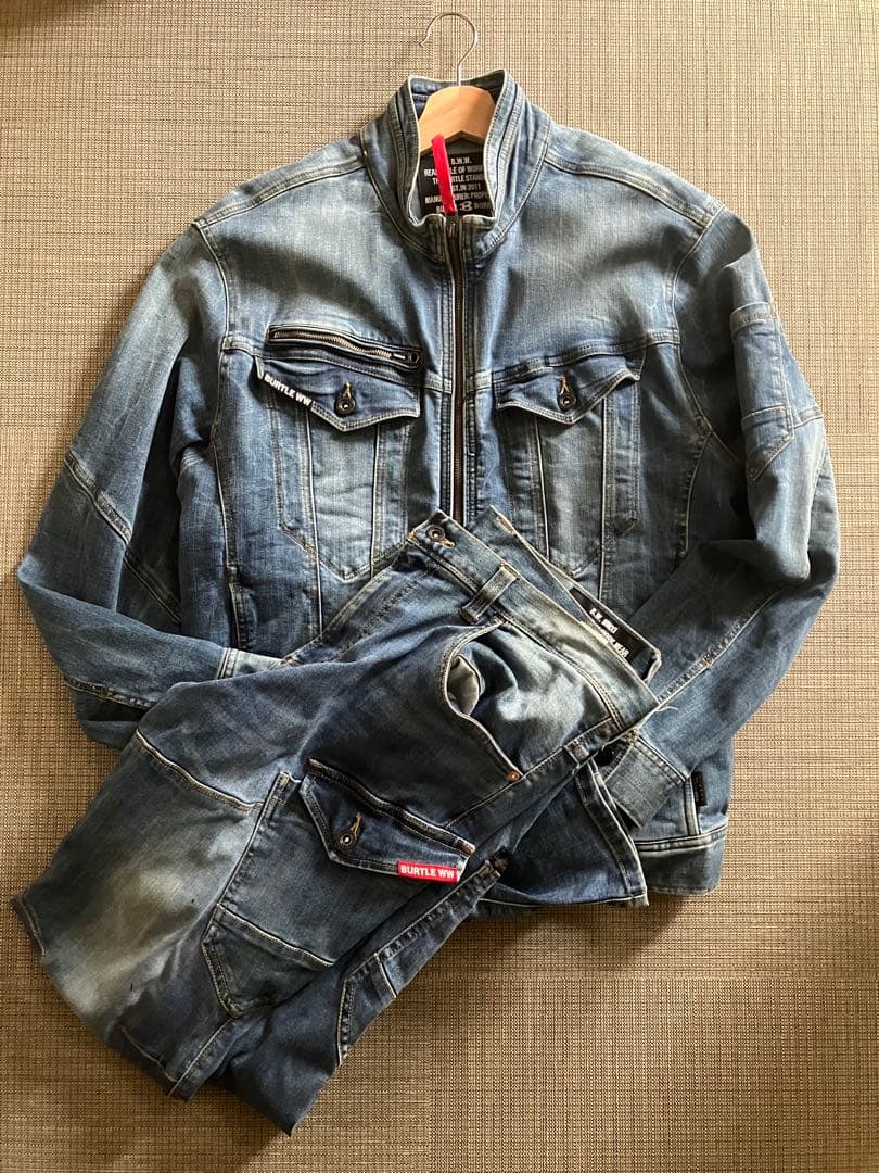 BURTLE バートル　作業着　デニムセットアップ　職人