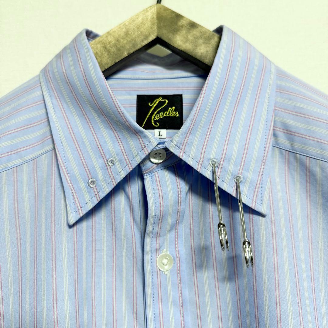Lサイズ！Needles アスコットカラーシャツ