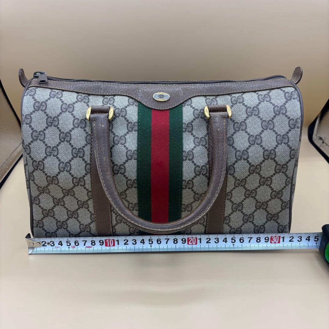 GUCCI オールドグッチ GG柄 シェリーライン ミニボストン