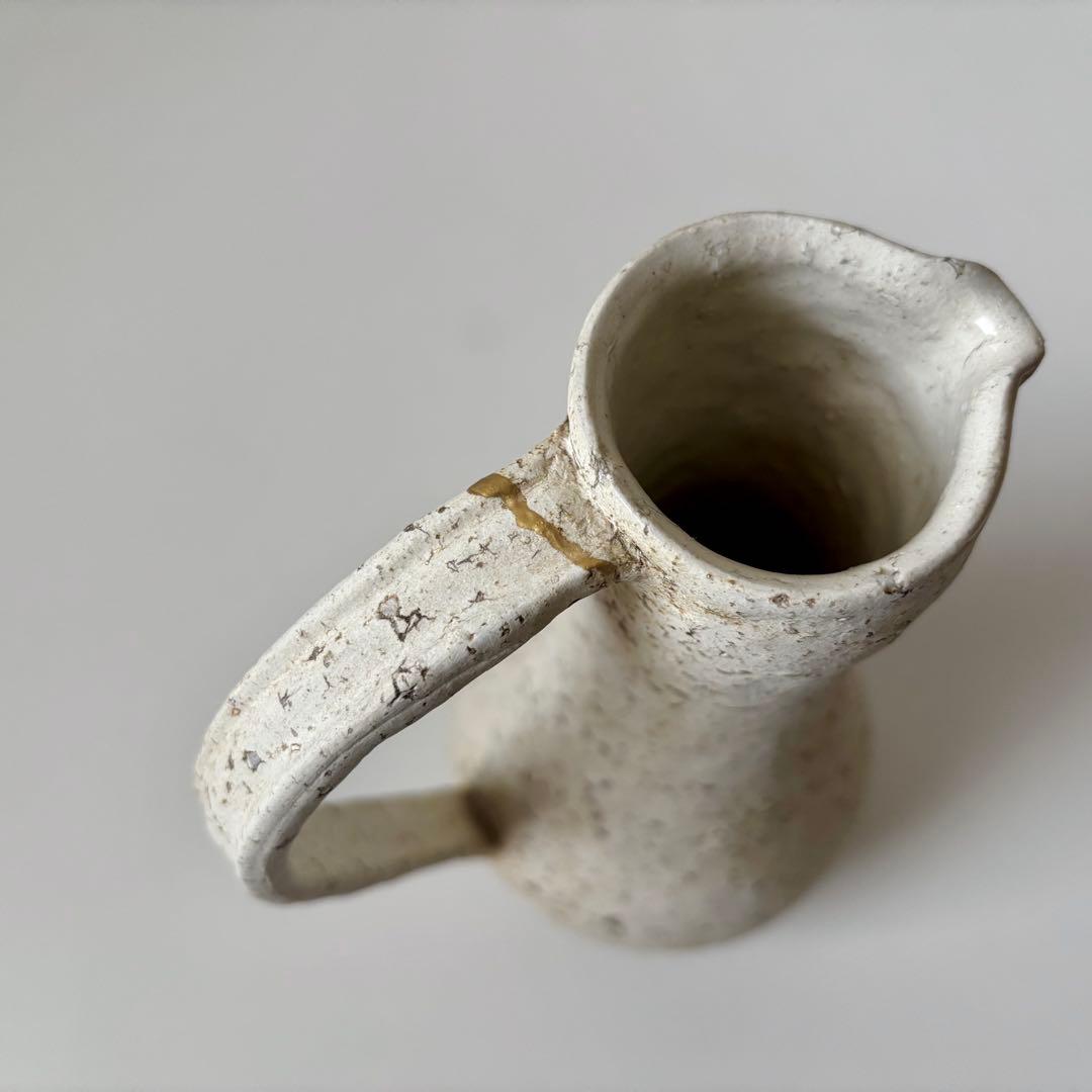 未使用品 内田京子 加彩 ピッチャー 花器 花瓶 フラワーベース 内田鋼一