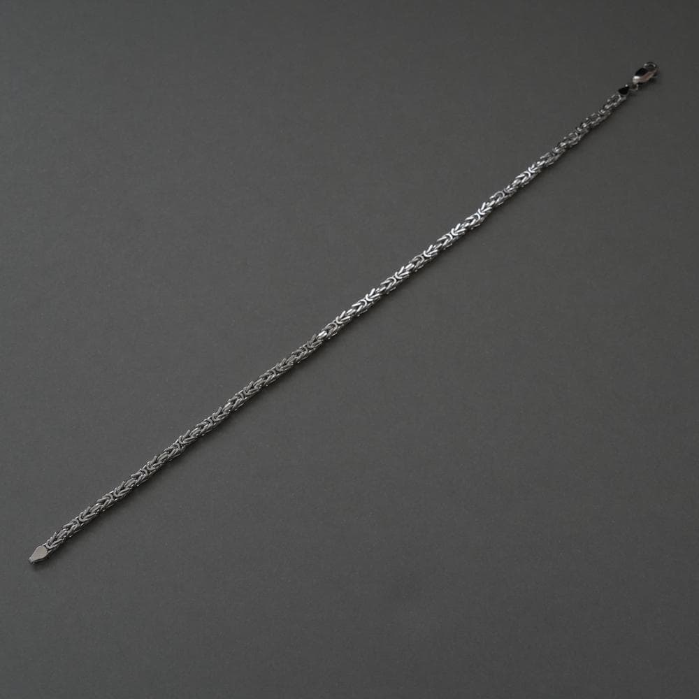 ITARY925刻印有 シルバー チェーンブレスレット イタリアンジュエリー